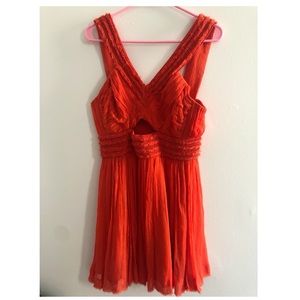 Orange French Connection Cocktail Dress Sz 8